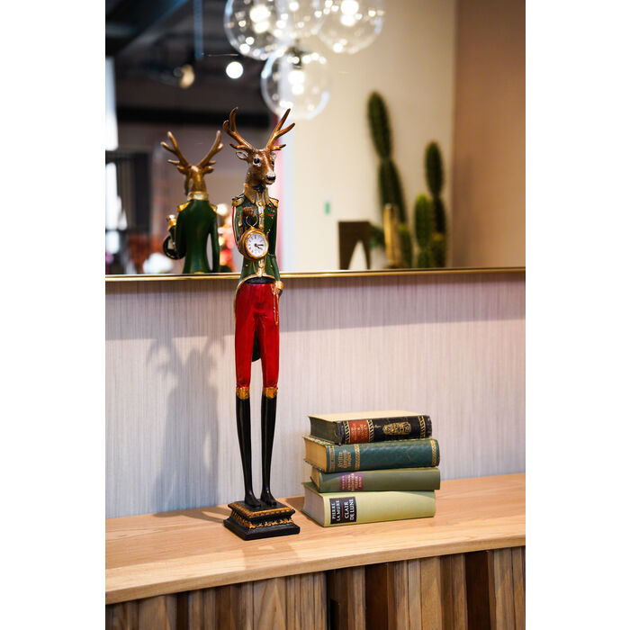 Table Clock Gentleman Deer