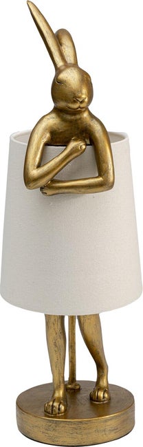 Table Lamp Animal Rabbit Gold/White 50cm