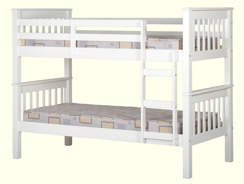 Ws 3ft Bunk Bed White - Kian Furniture