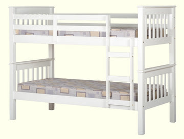 Ws 3ft Bunk Bed White - Kian Furniture