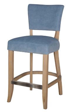 VL Duke Bar Chair Velvet - Blue