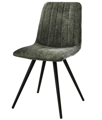 ZI Chair Mossgreen velvet straight stitch VPE4