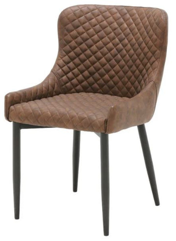 Ottowa Dining Chair PU Leather Brown
