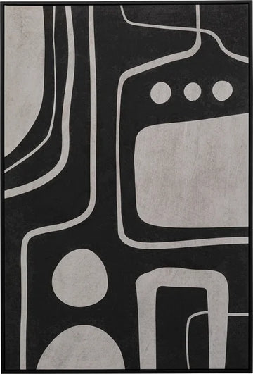 Canvas Print Artistic Black 70x110cm