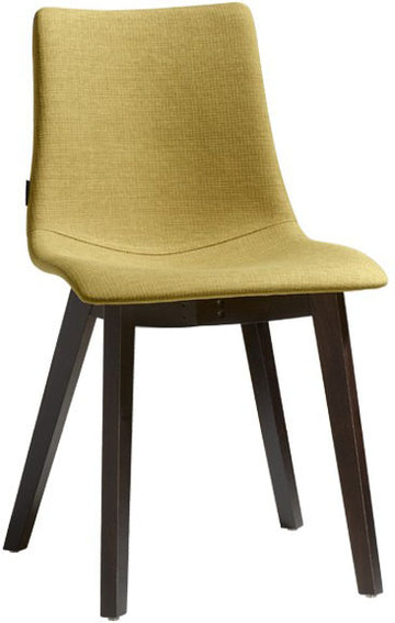 SC Natural Zebra Pop chair Italy with wengé beech frame - Green