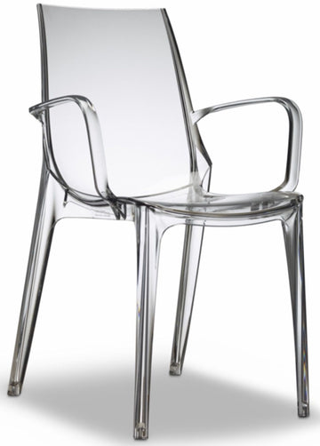 SC Vanity Arm Chair Clear Transparent