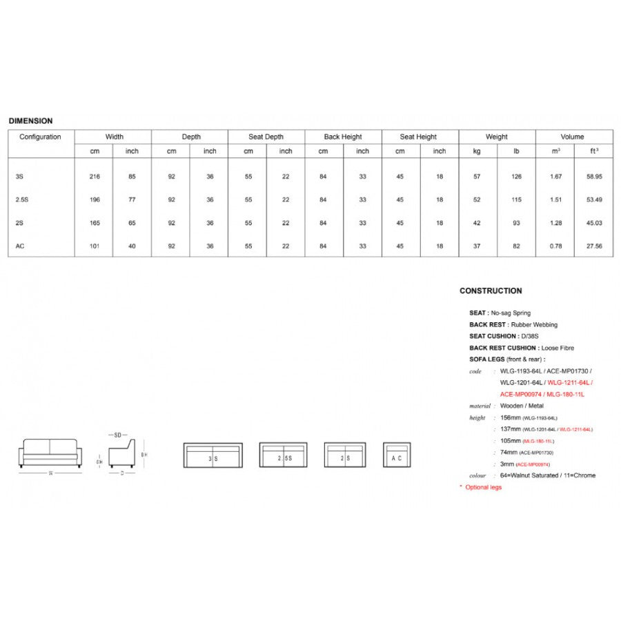 HT LORA ARMCHAIR HIGH GRADE LEATHER
