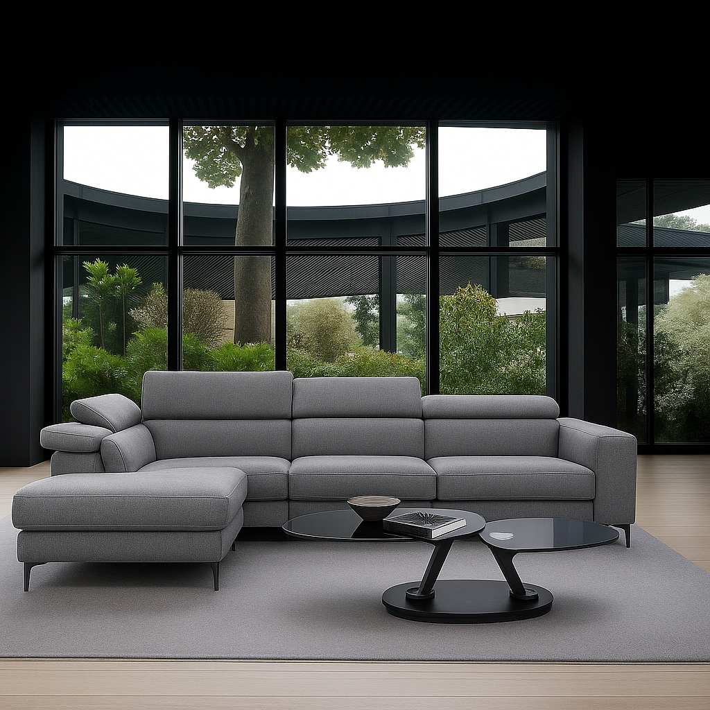 VESPASIAN Power Recliner Corner Sofa FABRIC