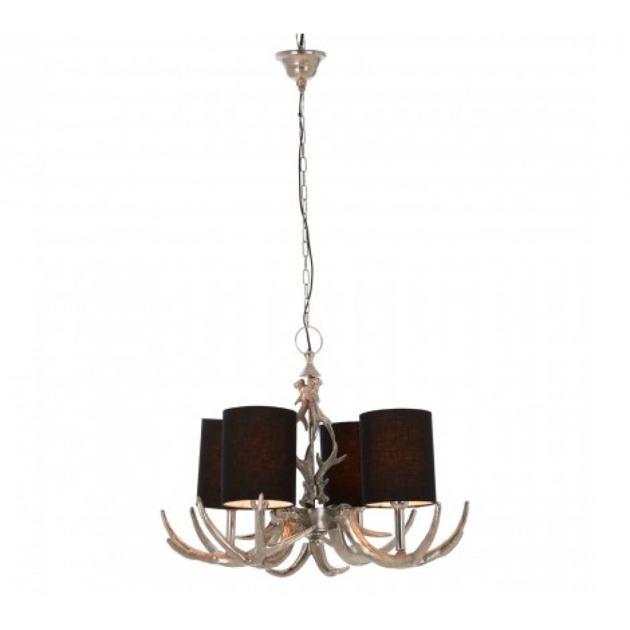 Antler Chandelier Silver