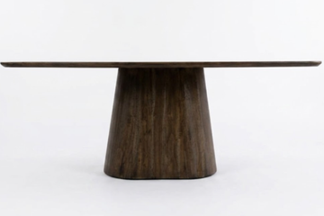 Rena Snow Walnut Oval Dining Table