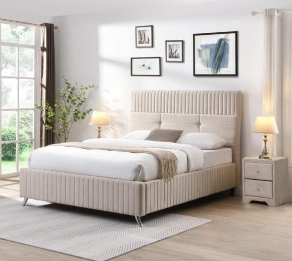 Cork Velvet Bed 4'6