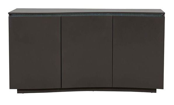 Daiva Sideboard 3 Door - Charcoal Matt With Led