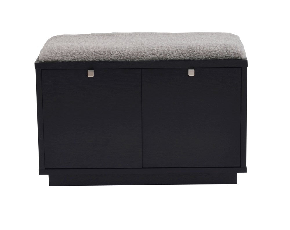 RO Confe Bench 2 Drawers Black/Light Grey