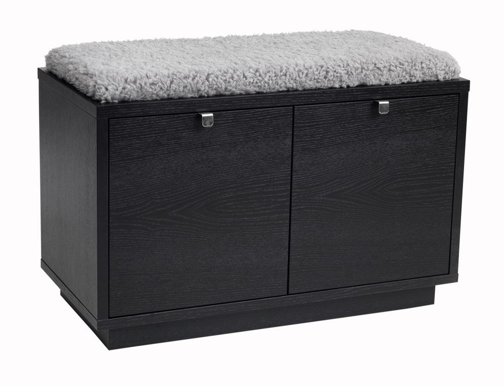 RO Confe Bench 2 Drawers Black/Light Grey