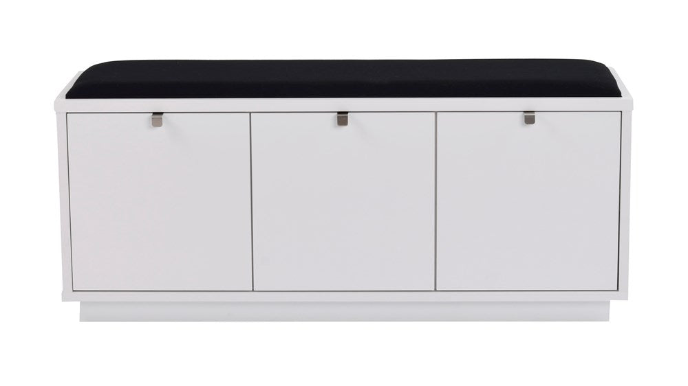 RO Confe Bench 3 Drawers White/Black