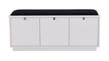RO Confe Bench 3 Drawers White/Black