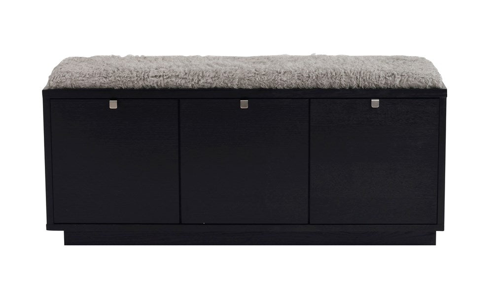 RO Confe Bench 3 Drawers Black/Light Grey