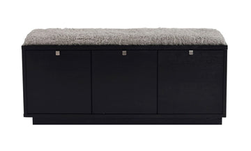 RO Confe Bench 3 Drawers Black/Light Grey