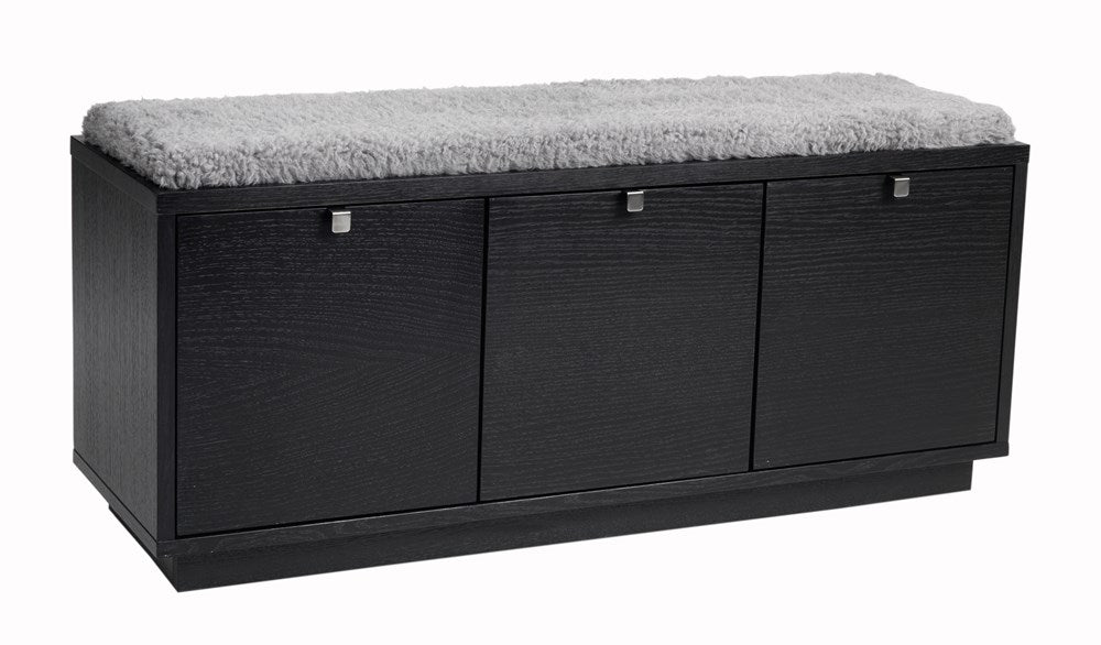 RO Confe Bench 3 Drawers Black/Light Grey