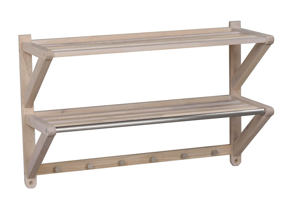 RO Met Hat Shelf Double White Pigmented
