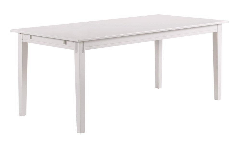 RO Witts Extending Dining Table Rectangular Large White