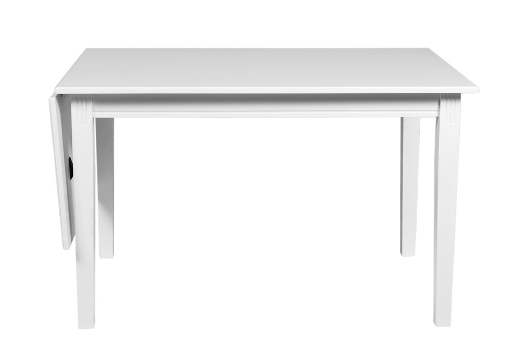 RO Witts Extending Dining Table Rectangular Small White