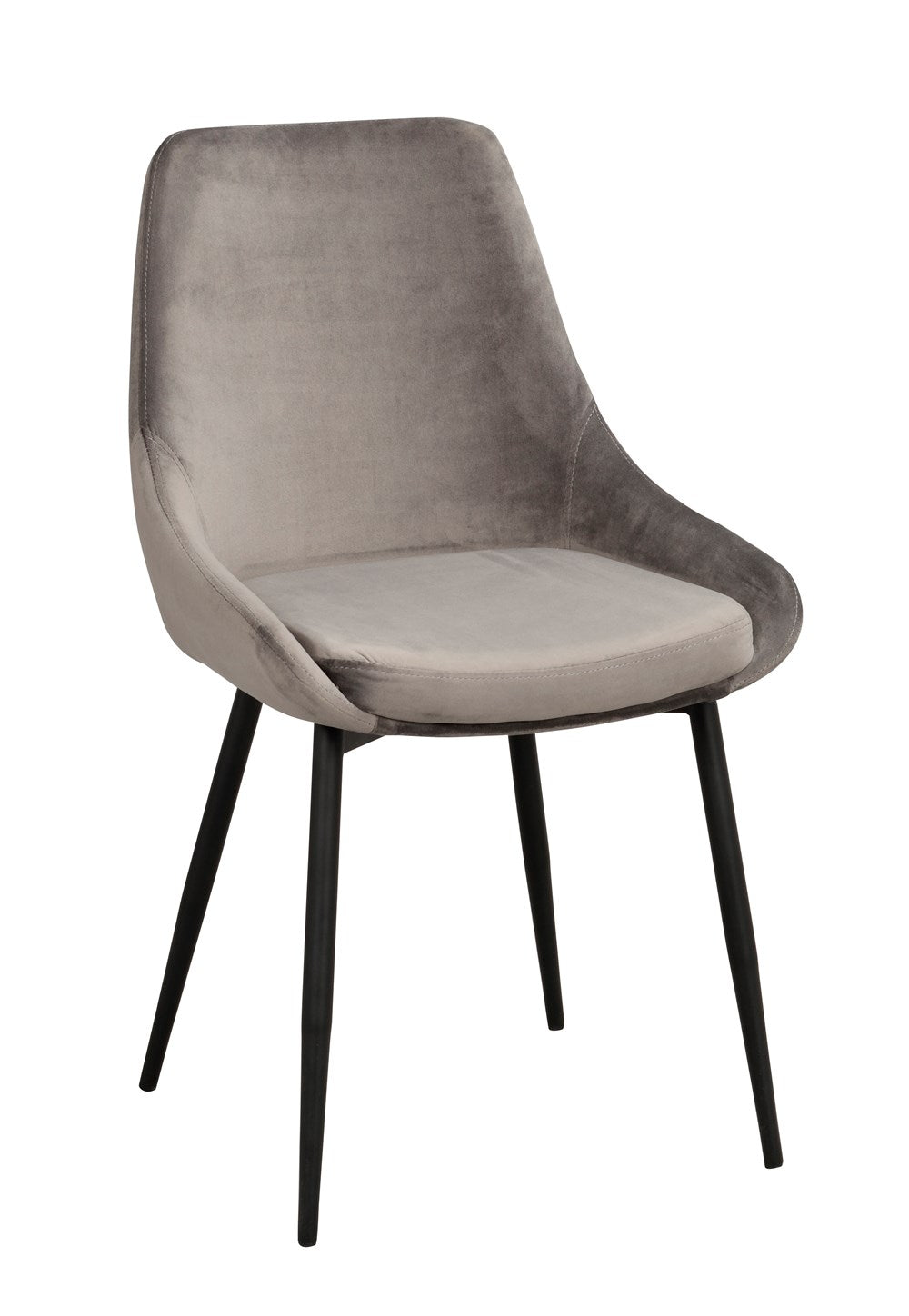 RO Sier Dining Chair Grey Velvet