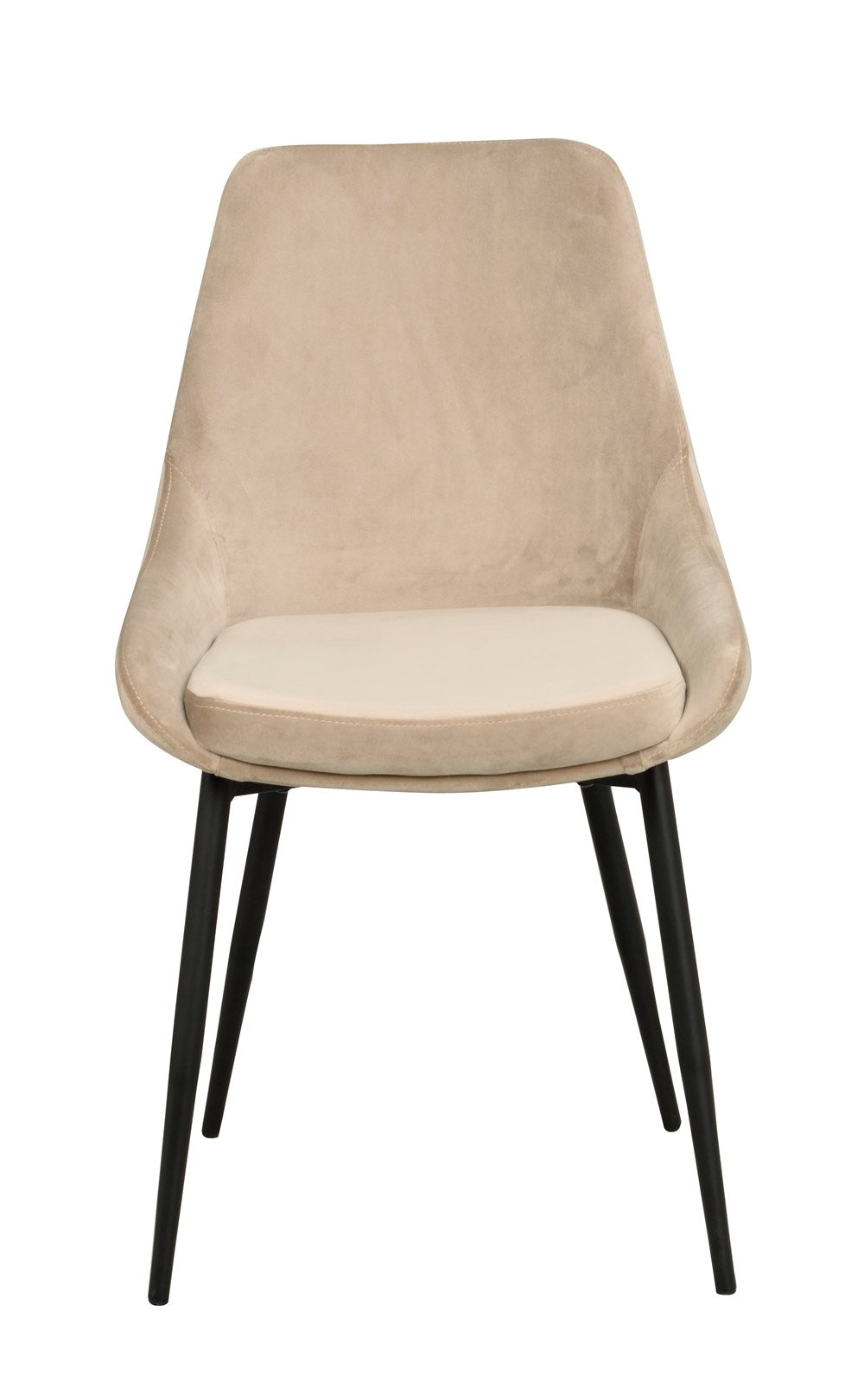 RO Sier Dining Chair Beige Velvet