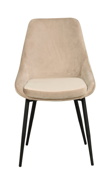 RO Sier Dining Chair Beige Velvet