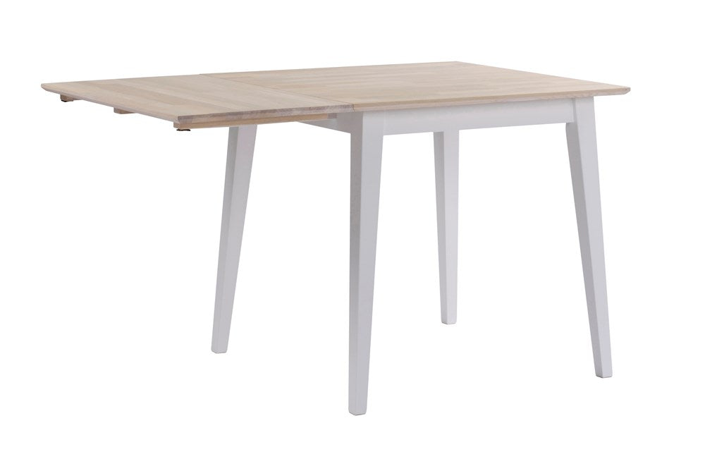 RO Filip Extending Dining Table Square White/White Pigmented