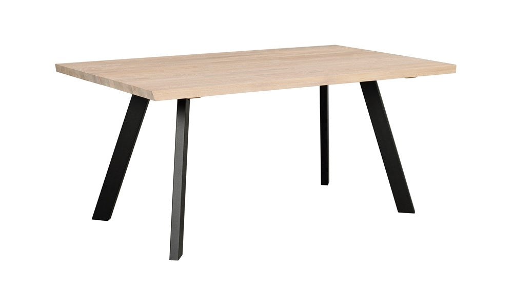 RO Fred Dining Table 170x95 Whitewash/Black