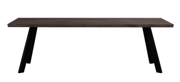 RO Fred Dining Table 240x100 Dark Brown/Black