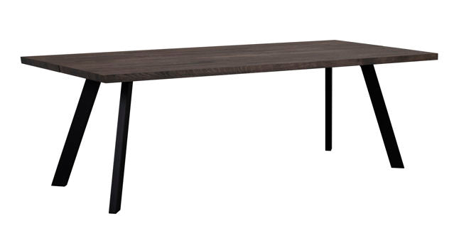 RO Fred Dining Table 240x100 Dark Brown/Black