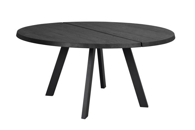 RO Fred Dining Table 160x160 Black/Black