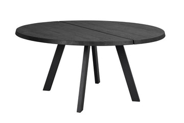 RO Fred Dining Table 160x160 Black/Black