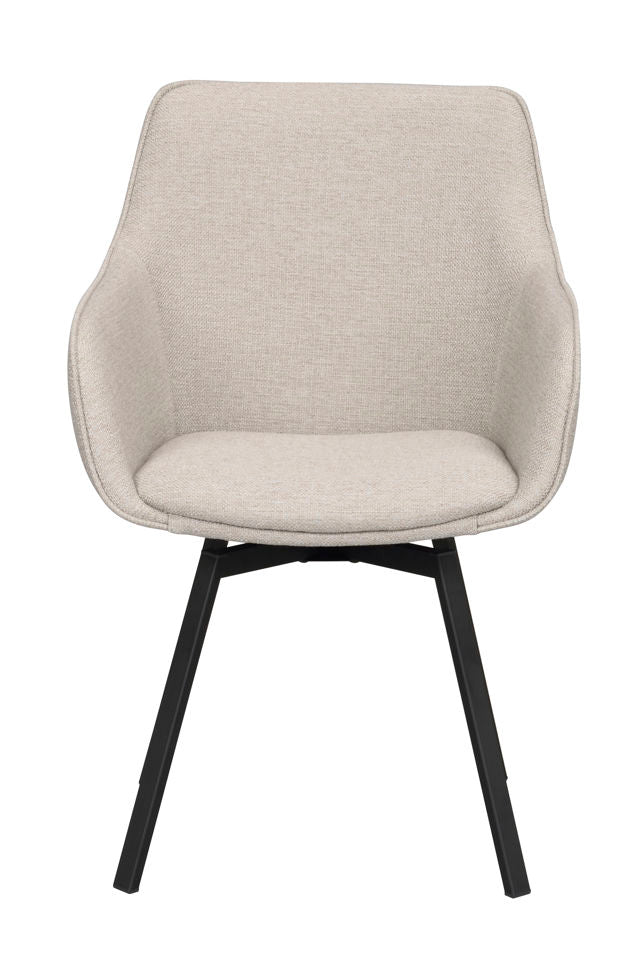 RO Alison Arm Chair Beige/Black