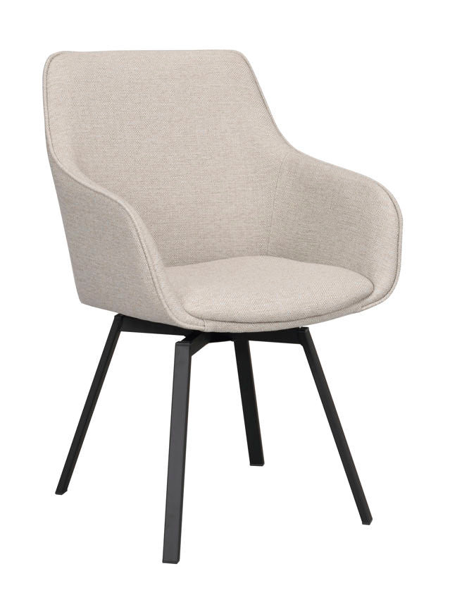 RO Alison Arm Chair Beige/Black