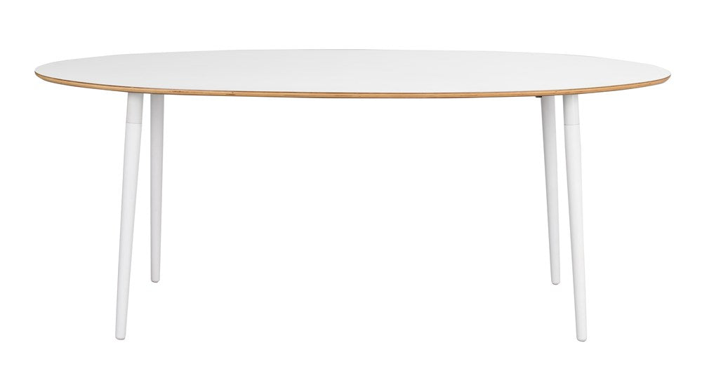 RO Fusio Dining Table Oval White