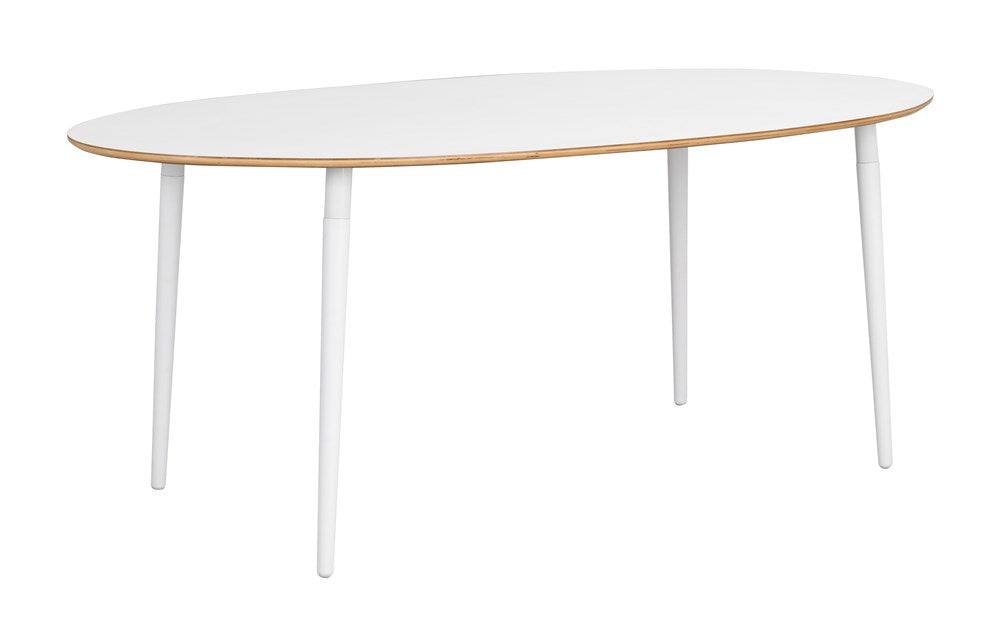 RO Fusio Dining Table Oval White