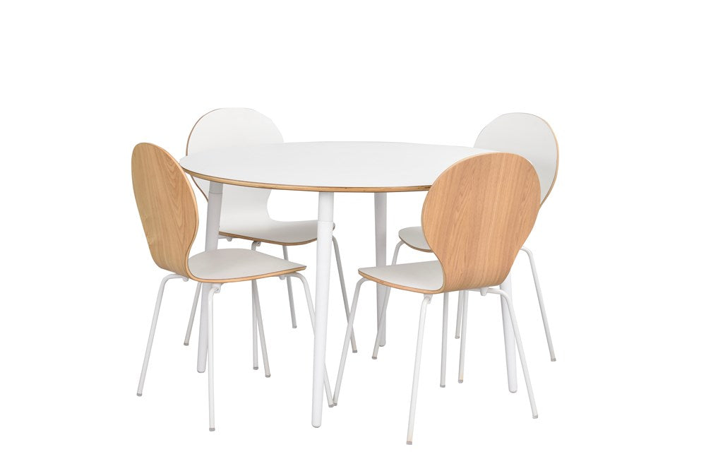 RO Fusio Dining Table Round 4 White