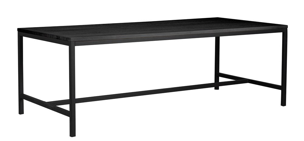 RO Everett Extending Dining Table 220x100 Black/Black