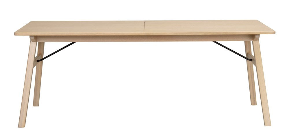 RO Grah Extending Dining Table White Pigmented