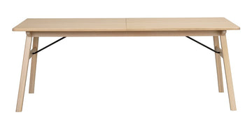 RO Grah Extending Dining Table White Pigmented