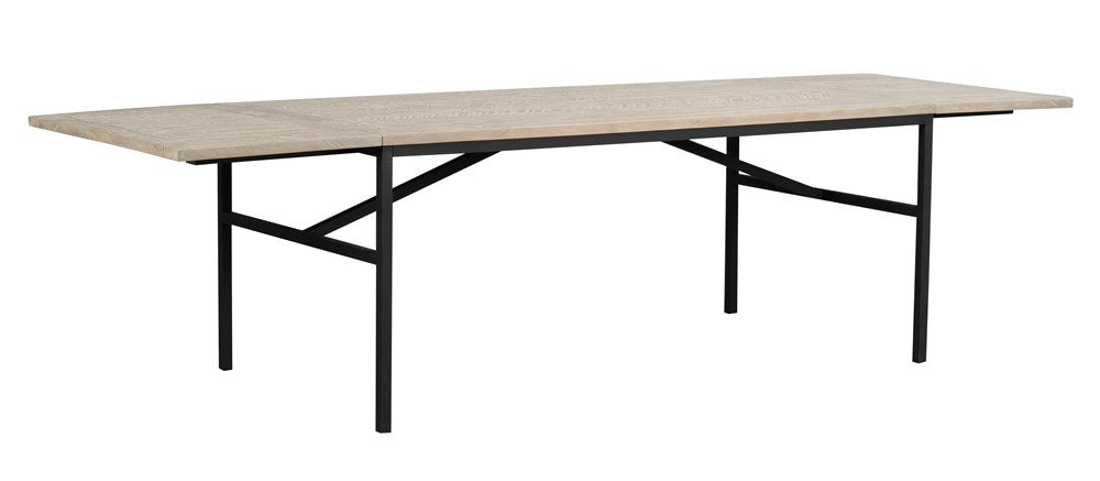RO Gord Extending Dining Table White Pigmented