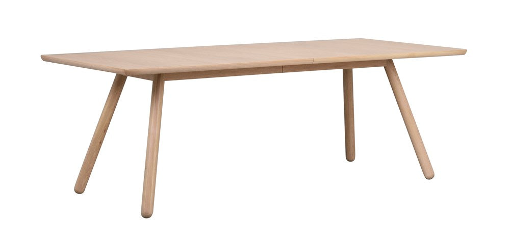 RO Lansin Extending Dining Table White Pigmented