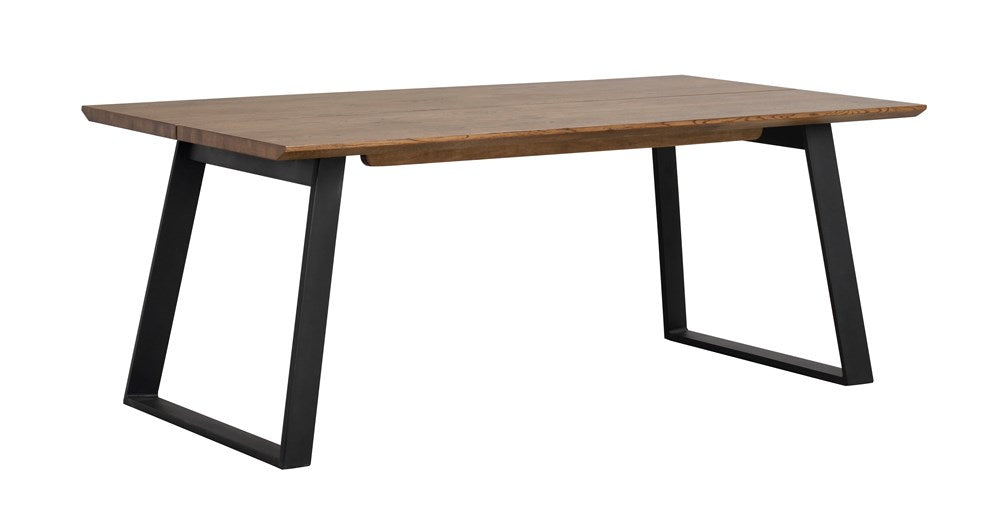 RO Melville Extending Dining Table Brown/Black