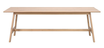 RO Isla Extending Dining Table White Pigmented