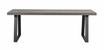 RO Brooklyn Extending Dining Table U 220x95 Dark Brown/Black