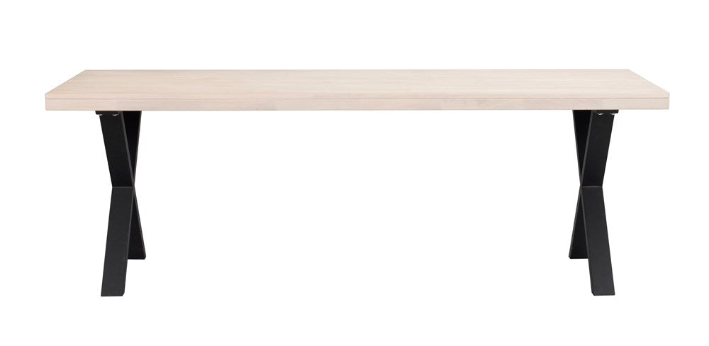 RO Brooklyn Extending Dining Table X 220x95 Whitewash/Black