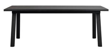 RO Winnipeg Extending Dining Table Black/Black